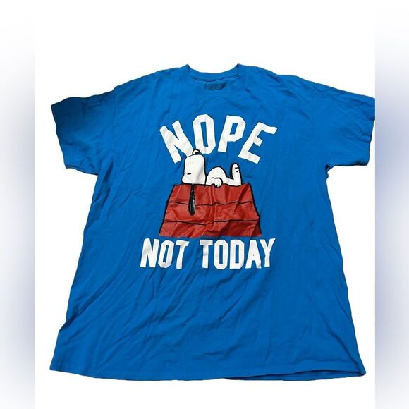 Peanuts Snoopy Nope Not Today Tshirt - Picture 1 of 4